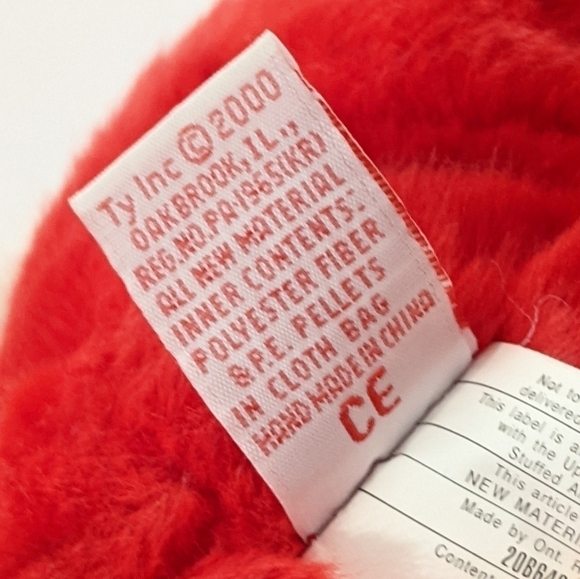 VINTAGE 2000 Ty Beanie Buddies Santa Claus plush 16” - Picture 9 of 9